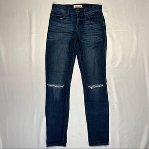 Madewell Dark Wash Denim Mid Rise Stretchy Thin Jegging Jeans 24